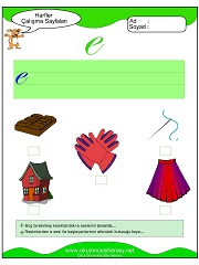 E Sesi Çalışma Sayfaları